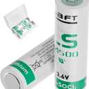 2 Pack LS 14500 AA 3.6v Battery with Case Use for Smart Gauge