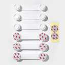 Child Safety Cabinet Locks  6-Pack Double Button Drawer Latches, Easy & No-Residue Removal, Exclusive Technology  Baby Proofing for Drawers & Cabinets