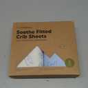 KeaBabies 2-Pack Organic Crib Sheets for Boys, Girls - 52x28 Fitted Crib Mattress Sheet Neutral, Breathable Jersey Cotton Cover for Baby Bed, Toddler Mattress, Soft & Cute Prints (ABC Land Sky)