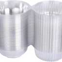 Lifuope 100piece Jumbo muffin containers ，Transparent Cupcake Containers，clear plastic jumbo muffin containers
