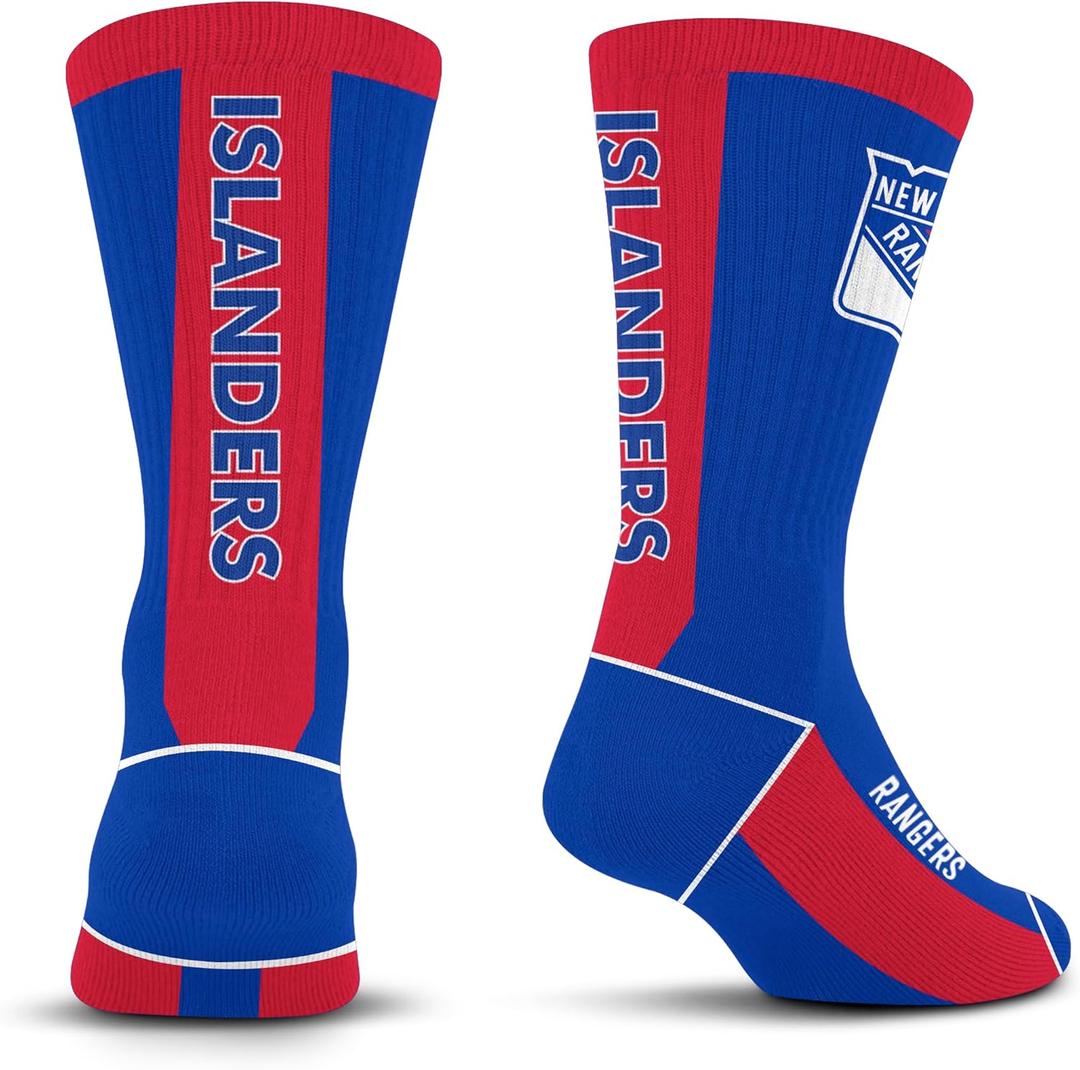 For Bare Feet NHL Unisex Kids Nhl Mvp Crew Sock Youth (One Size, Team Color)