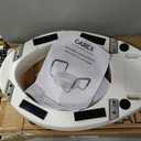 PEPE Mobility Raised Toilet Seat with Handles and Lid, 10 cm (3.9"), White
Riser for Elderly and Disabled Adults, Hip Replacement Recovery, Two Side Clamps, Fits Oval and Round Pans, Polypropylene