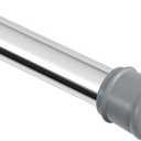 Shower Curtain Rod 56-104 Inch, 1"Diameter Spring Long Adjustable Tension Curtain Rods for Bathroom Windows Closet No Drilling No Rust, Silver (56-104Inch)