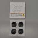 ATUVOS Air Tracker Tags-4 Pack, Bluetooth Luggage Tracker Works with Apple Find My APP (iOS Only, Not for Android), Keys Finder and Item Locator for Luggage, Backpack, Suitcases, Replaceable Battery