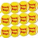 Reginary 12 Pcs Softball Snack Bags for Team Gifts Softball Goodie Clear Treat Candy Pouch Bags PVC Waterproof with Zipper Party Favors for Team Birthday Gifts Sport Supplies