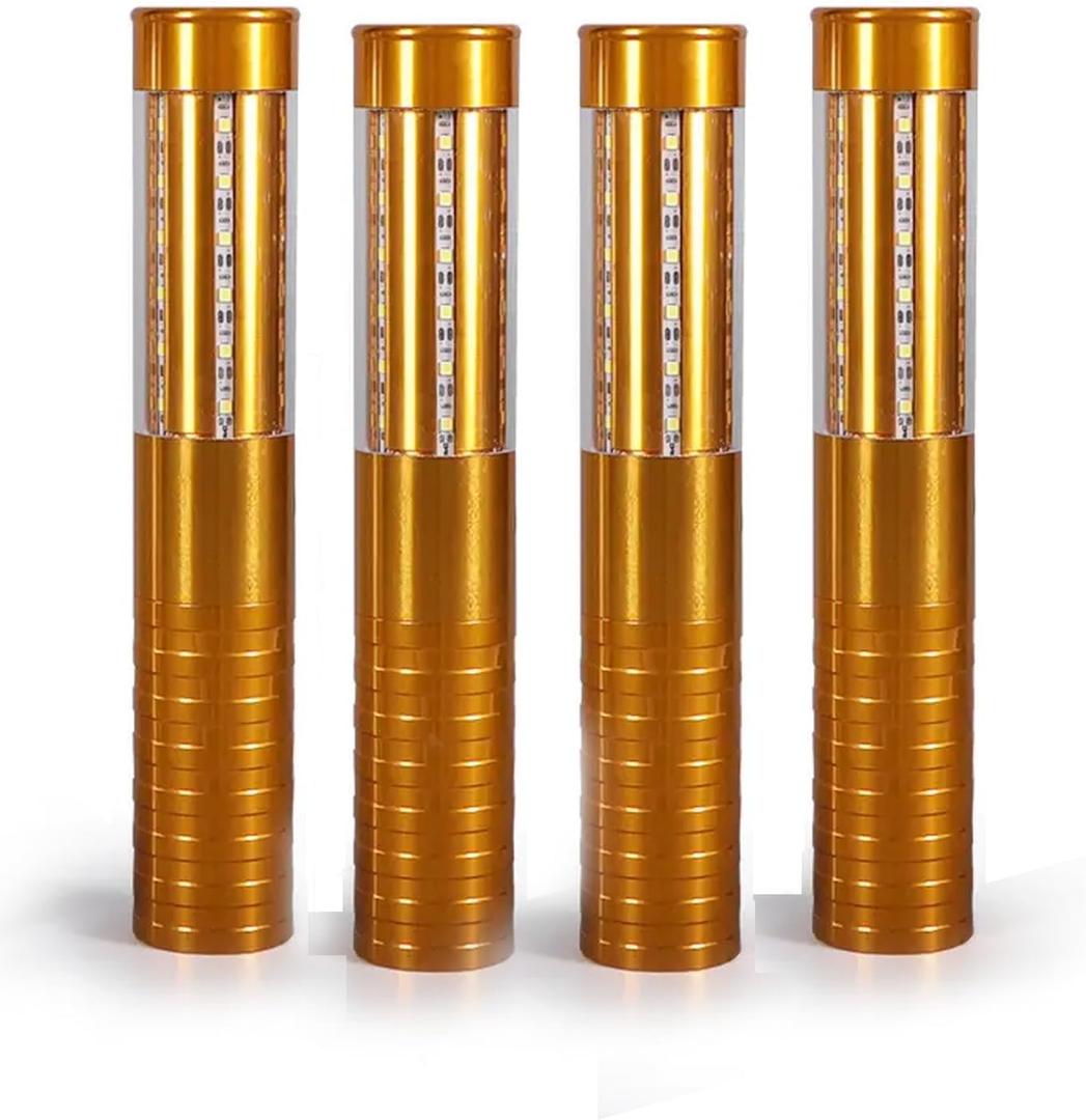 LED Bottle Service Topper Baton Light (Gold, 4, Batons)