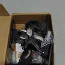 4 Pieces Self Adhesive Curtain Rod Bracket, Universal Plastic Curtain Rod Holders, No Drill Curtain Rod Brackets Curtain Rod Hooks for Bathroom, Bedroom, Livingroom, Kitchen (Black)