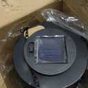 Christmas Snowman Solar Lanterns Outdoor Hanging Solar Lantern Metal Waterproof Decor Snowman Lamp with Glass Ball Solar Lights for Garden Patio Yard Decor(15.7 H* 5.9 W)