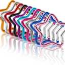 OMUKY Multicolor Carabiners Hook Clips Camping Accessories Buckle for Outdoor Hiking Traveling (Stars-10pcs)