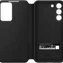 Samsung Galaxy S22 S-View Flip Cover, Protective Phone Case, Tap Control, Cutting Edge Design, US Version, Black, (EF-ZS901CBEGUS)