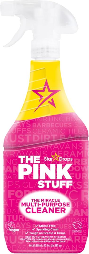 The Pink Stuff Miracle Multi-Purpose Cleaner Spray, 30 fl oz  Now 20% More! Powerful All-Purpose Cleaning Solution for Kitchens, Bathrooms, Floors & More  Cuts Through Grease & Grime with Ease