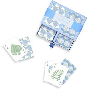 Two's Company Hydrangea Double Deck Textured Playing Cards in Gift Box Includes 2 Colorways (Each Deck Includes 52 Cards and 2 Jokers) - Paper