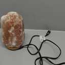 7 Inch Himalayan Salt Lamp with Dimmer Cord - Night Light Natural Crystal Rock Classic Wood Base Authentic from Pakistan