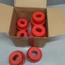 7-141 Polyurethane Body & Cab Mount Bushing Kit for 1999-2014 Chevy Silverado 1500/2500 & GMC Sierra 1500/2500 2WD/4WD - Includes Washers (24PCS, Red)