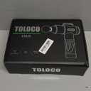 TOLOCO Massage Gun, Deep Tissue Back Massage for Athletes for Pain Relief, Percussion Massager with 10 Massages Heads & Silent Brushless Motor, Christmas Gifts for Women, Men, Black