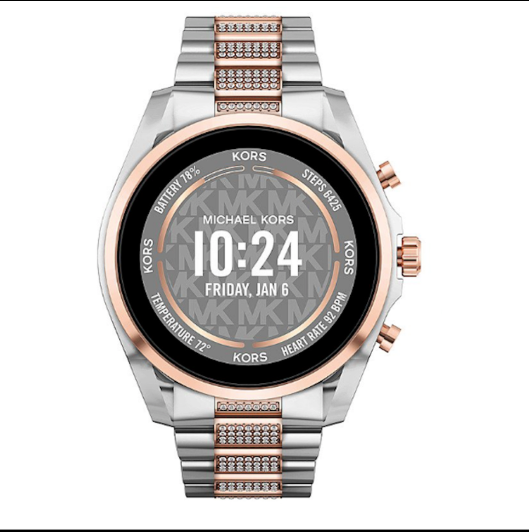 Michael Kors Men's or Women's Gen 6 44mm Touchscreen Smart Watch with Alexa Built-In, Fitness Tracker, Sleep Tracker, GPS, Music Control, Smartphone Notifications (Model: MKT5137V)