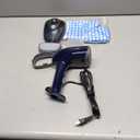 Powerful Handheld Fabric Steamer - 1800W with Fast Ceramic Heat-Up Plate, 2-in-1 Ironing & Wrinkle Remover, Steam Nozzle, Lint Brush - Blue, for US 120V Only