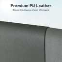 Aothia Faux Leather Desk Mat Large Mouse Pad, Non-Slip PU Leather Blotter, Waterproof Writing Surface for Office and Home (Jungle Green, 47.2" x 23.6")