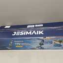 JESIMAIK Pool Vacuum, 18.5 GPM Suction Pool Vacuum for Above Ground Pool with Telescopic Pole, 60 Min Runtime, Cordless Pool Vacuum for Above & Inground Pools, Cleans Leaves and Debris