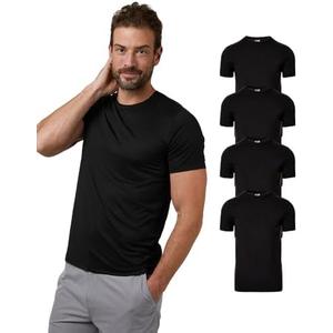 32 Degrees Mens 1 Cool Crewneck T-Shirt | Anti-Odor | Quick Drying | 4-Way Stretch Large