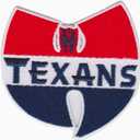 2 x Texans Football Sport Logo Patches. Texans Team Lovers