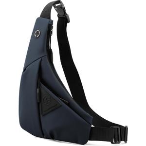 Small Sling Crossbody Bag for Men, Lightweight Anti-theft One Strap Casual Chest Bag Slim Backpack for Outdoor Walking Trip Hiking Biking Navy Blue