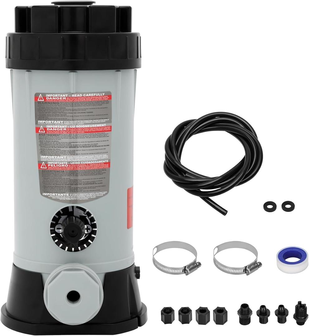 CL220 Offline Chlorinator for Swimming Pool Ponds,Replacement Hayward cl220 Chlorine Feeder,9 lbs Capacity,360 Adjustable Water Flow Knob, Thickened ABS Material