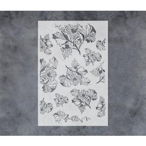 GSS Designs Large Flourish Leaf Stencils 16x24Inch Trailing Leaf Pattern Wall Stencil for Painting Leaves DIY Home Decor Stencils for Painting on Walls Wood Furniture Crafts