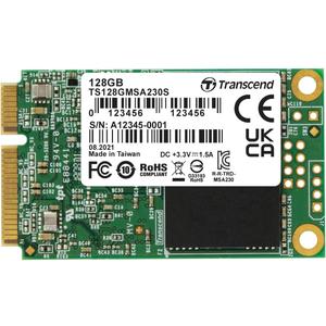 Transcend 128GB mSATA SSD with Dram Cache, Up to 550MB/s, Mini SATA III 6G/s Internal Solid State Drive for Ultrabook, Desktop, Tablet, PC, GPS, Server, 3D TLC NAND Flash, LDPC Error Correction, ECC