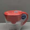 Brita Metro Water Filter Pitcher with SmartLight Change Indicator, BPA-Free, Replaces 1,800 Plastic Water Bottles a Year, Lasts Two Months, Includes 1 Filter, Small - 6-Cup Capacity, Fiery Red