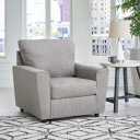 Design By Ashley Cara Chair Taupe Gray