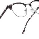 Blue Light Blocking Glasses Vintage Half Frame UV Clear Lens Anti Eyestrain Computer Gaming Glasses for Women, Men