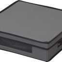 FIBER CONTENT, Gray Charger Storage Box, Holds 12 Plates