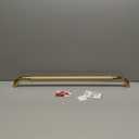 Gold Shower Grab Bar w/Anti-Slip Knurled Grip 32 Inch, Zepolu Wall Mounted Stainless Steel Bath Grab Bar,Safety Balanced Handrail, Handicap Injury Elderly Senior Assist Support Textured Handle