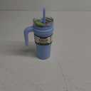 Reduce 24 oz Tumbler with Handle and Straw - Stainless Steel with Sip-It-Your-Way Lid - Keeps Drinks Cold up to 24 Hours - Sweat Proof, Dishwasher Safe, BPA Free - Glacier, Opaque Gloss