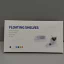 Clear Acrylic Floating Shelf, No Drill Adhesive Wall Shelf Set of 2 for Storage, Floating Shelves Damage-Free Expand Wall Space for Living Room, Office, Gaming Room, Bathroom