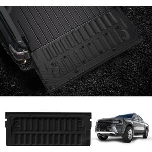LASFIT Tailgate Mat for Ford Ranger 2025 2024 Truck Tailgate Bed Liner All Weather Protector TPE Tailgate Cover, 1pc Black