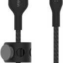 Belkin BoostCharge Pro Flex Braided USB Type A to Lightning Cable (1M/3.3FT), MFi Certified Charging Cable for iPhone 14, 13, 12, 11, Pro, Max, Mini, SE, iPad - Black
