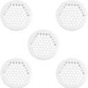 Antrader Louver Vents, 5 Pcs Stainless Steel Round Mesh Hole 2inch,White