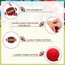 30 Pcs Chiefs Football Party Hanging Swirls Decorations Red and Gold in My Football Era Birthday Party Decoration for Sport Theme Tailgate Game Parties Supply