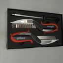 The Götze Peeler 3-in-1 Shears, Premium Stainless Steel Kitchen and Household Scissors, Sharp Blades for Cutting Meat, Herbs, Poultry, and More, Comfortable Grip Handles, Dishwasher Safe
