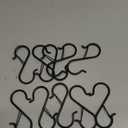 12 PCS S Hooks for Hanging with Safety Buckle, 3.5 inch Heavy Duty Metal S Shaped Hooks for Kitchen Utensil, Cups, Pots, Plants, Bags, Hats (Black)