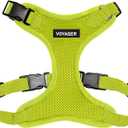 Voyager Step-in Lock Pet Harness - All Weather Mesh, Adjustable Step in Harness for Cats and Dogs by Best Pet Supplies - Lime Green, L (L (Chest: 20 - 25"))