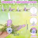 Mindsoft 12 Pcs Christmas in July Tree Ornaments Summer Bird Hanging Decorations Purple Bird Party Decor Wreaths for Summer Home Supplies Party Gifts