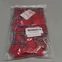 Dog Happy New Year Clothes for Small Dogs - Dog Sweaters Girl - Winter Warm Fleece Puppy Sweater Dress Boy - Princess Plaid Dress - Chihuahua Yorkie Pet Outfits Festival Apparel, XS, Red