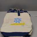 Medium beige blue tote bag, 3 pack