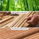 UNISHADES Cordless Bamboo Roller Shades, 27 3/4" W × 70" H - Squirrel