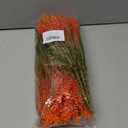 20 Bundles Artificial Plants Outdoor, UV Resistant Fake Flowers, Realistic Faux Lavender Shrubs for Porch Garden Window Box Home Decoration (Fall Orange)