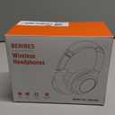 BERIBES Bluetooth Headphones Over Ear, 65H Playtime and 6 EQ Music Modes Wireless Headphones with Microphone, HiFi Stereo Foldable Lightweight Headset, Deep Bass for Home Office Cellphone PC Ect. (Black)