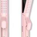 Chill Set Soft-Air Curling Iron with Cooling Air Vents, 2-in-1 Hair Straightener and Curler, Upgraded Long Barrel for Quick Styling, Pink